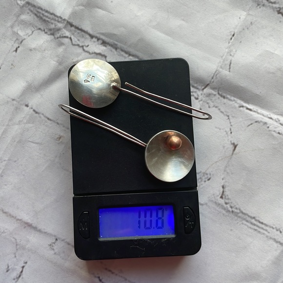 925 copper silver dangling earrings - Picture 10 of 10